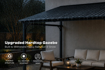 Wall-Mounted Hardtop Gazebo