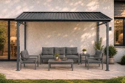 Wall-Mounted Hardtop Gazebo