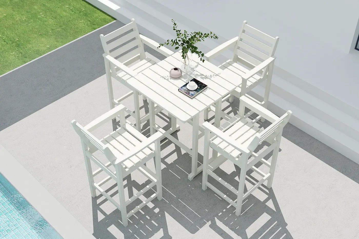 Patio Kingdom Adirondack bar set 