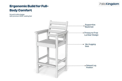 Patio Kingdom Adirondack bar set 