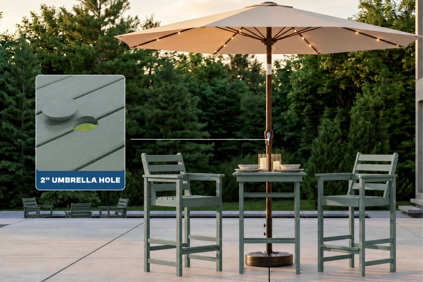 Adirondack Bar Set