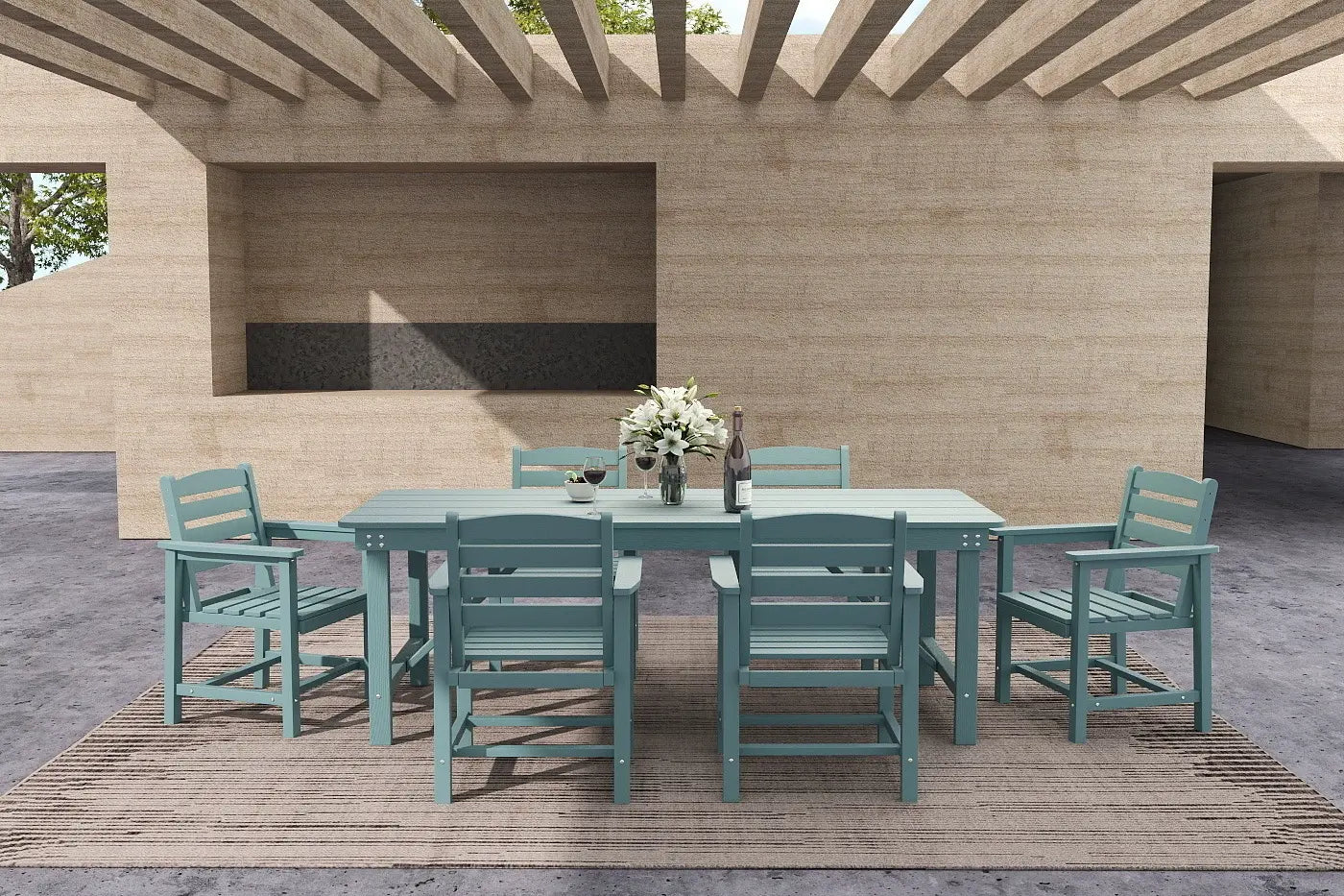 HDPE Outdoor Dining Set