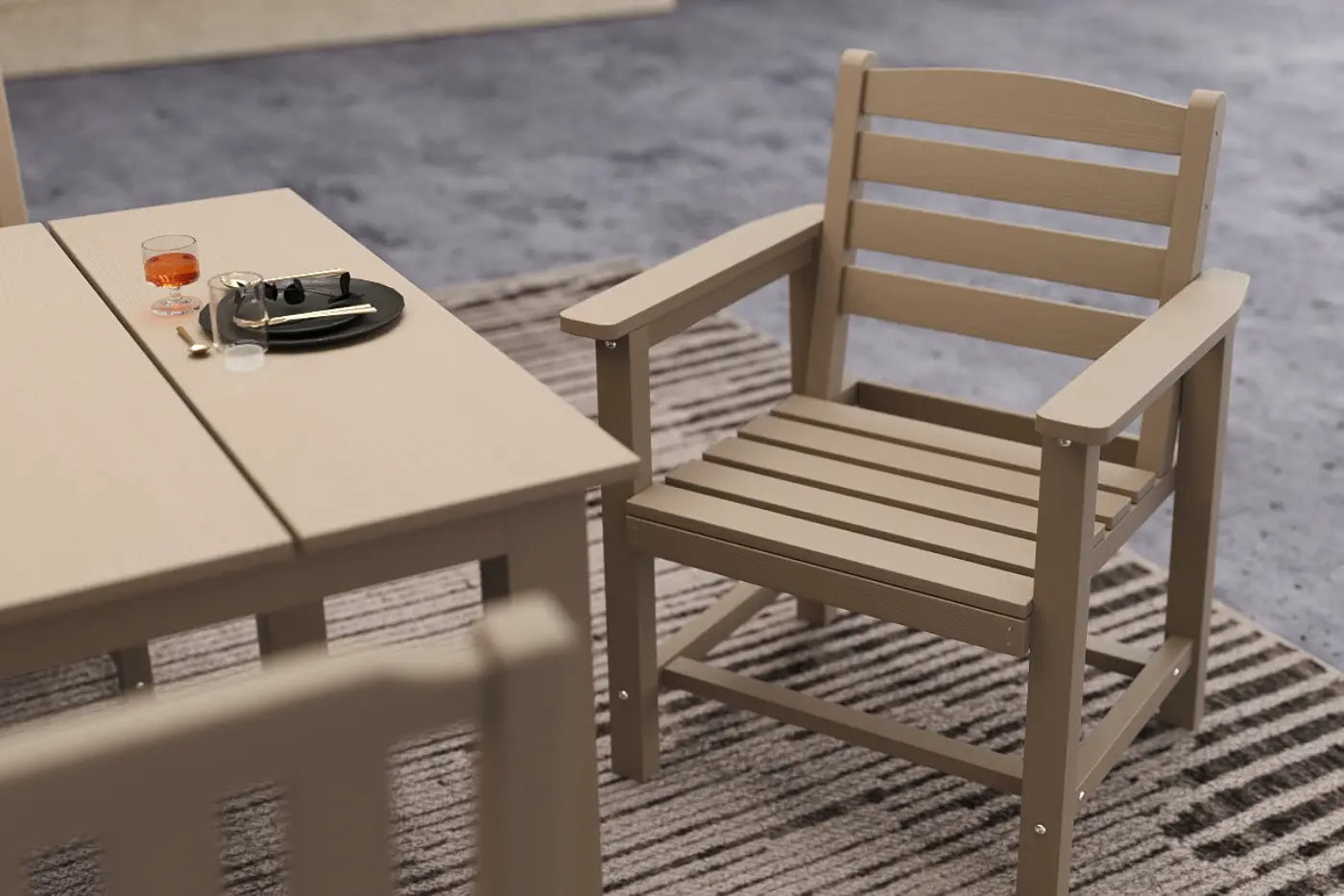 HDPE Outdoor Dining Set