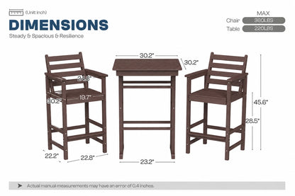 Adirondack Bar Set