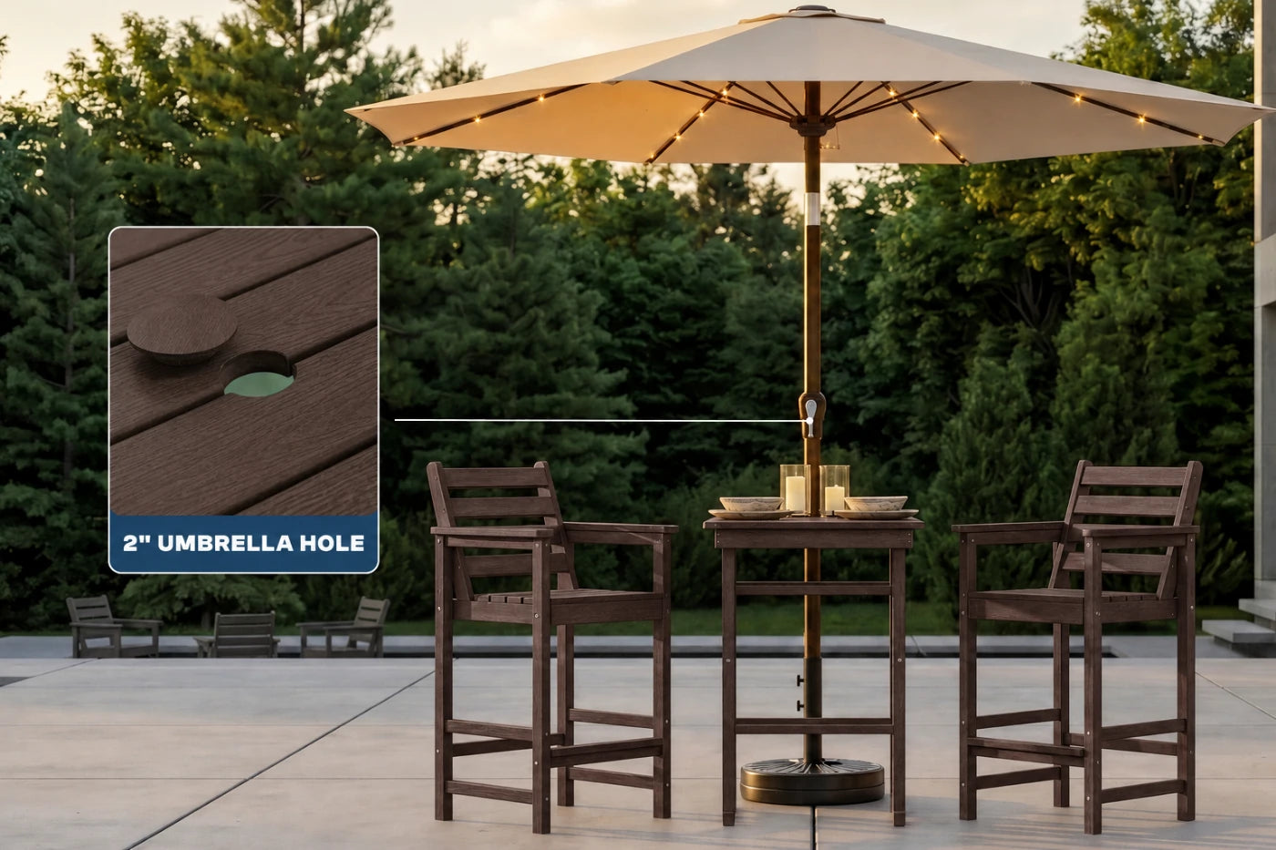 Adirondack Bar Set