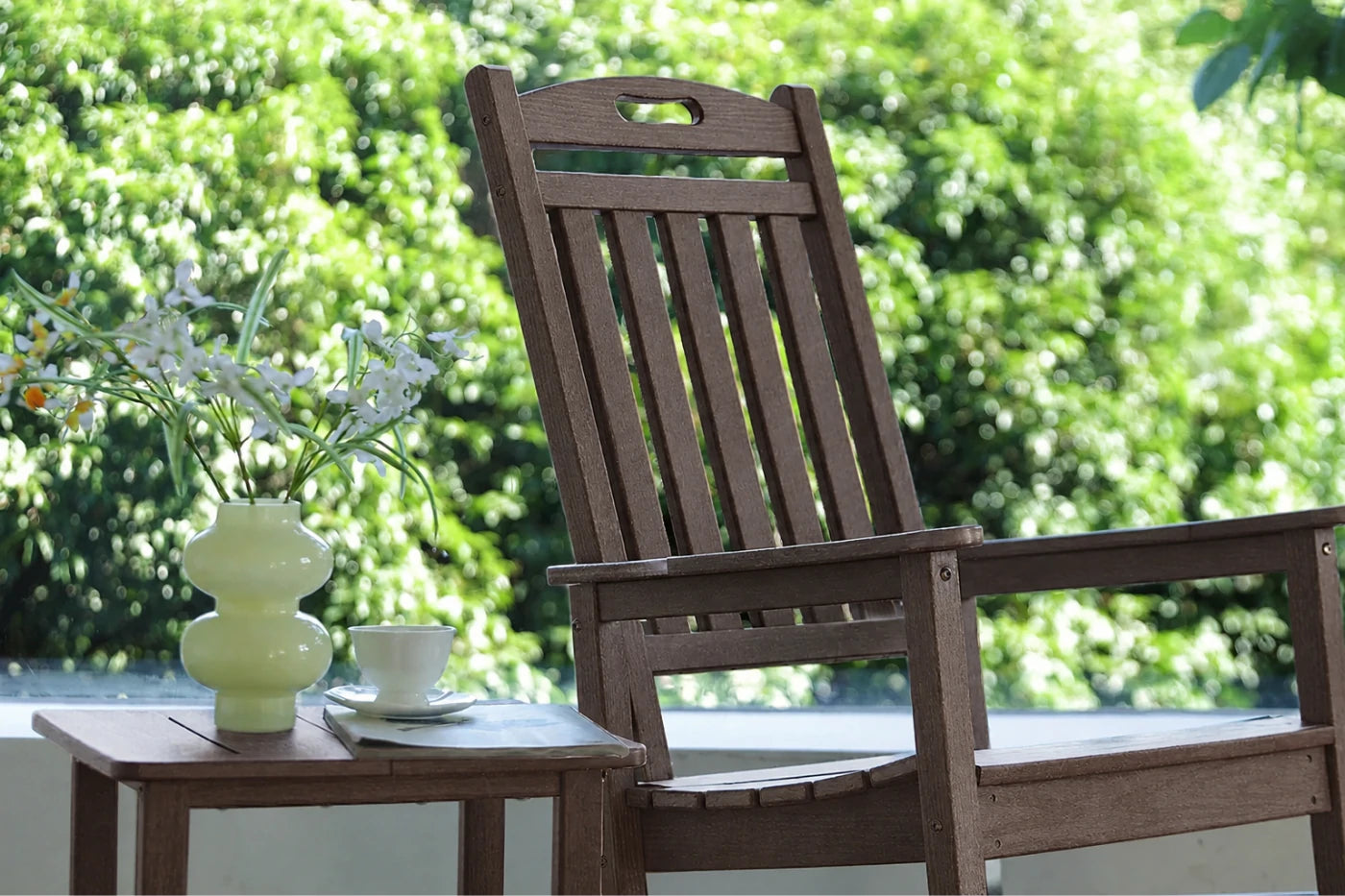 HDPE Rocking Chair with Footboard