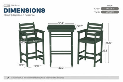 Adirondack Bar Set