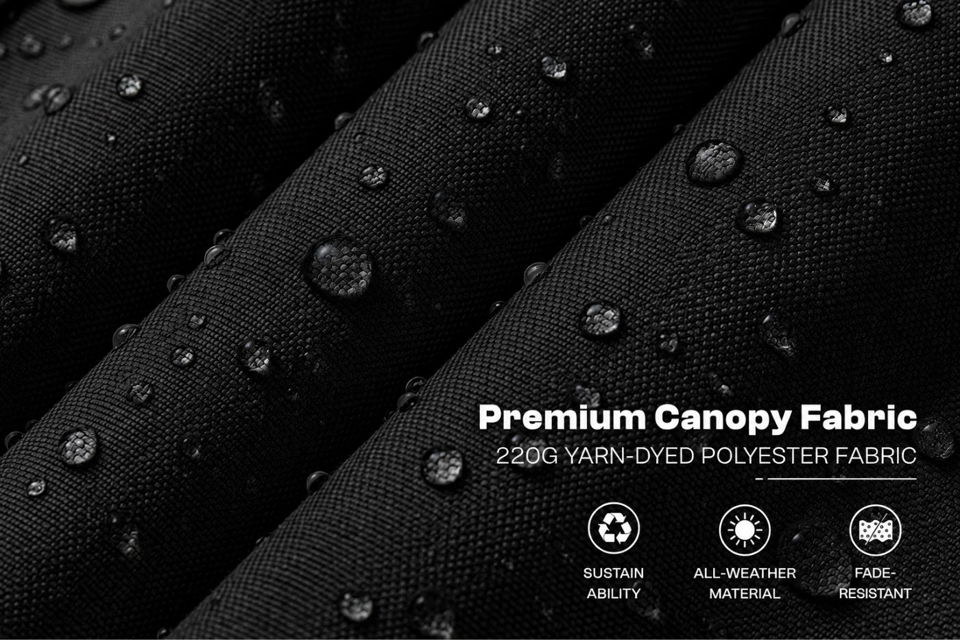 Double-Sided Patio Umbrella with Base & RGB LED Lights