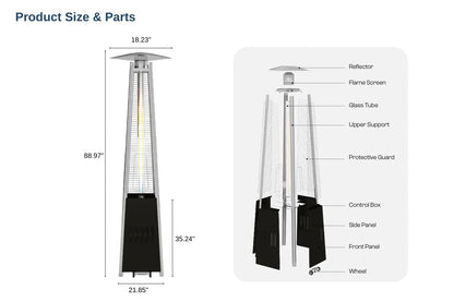Deluxe Propane Outdoor Patio Heater