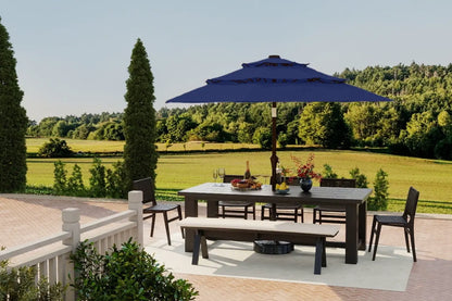 Fiberglass 3-Tier Patio Umbrella