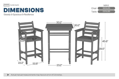 Adirondack Bar Set