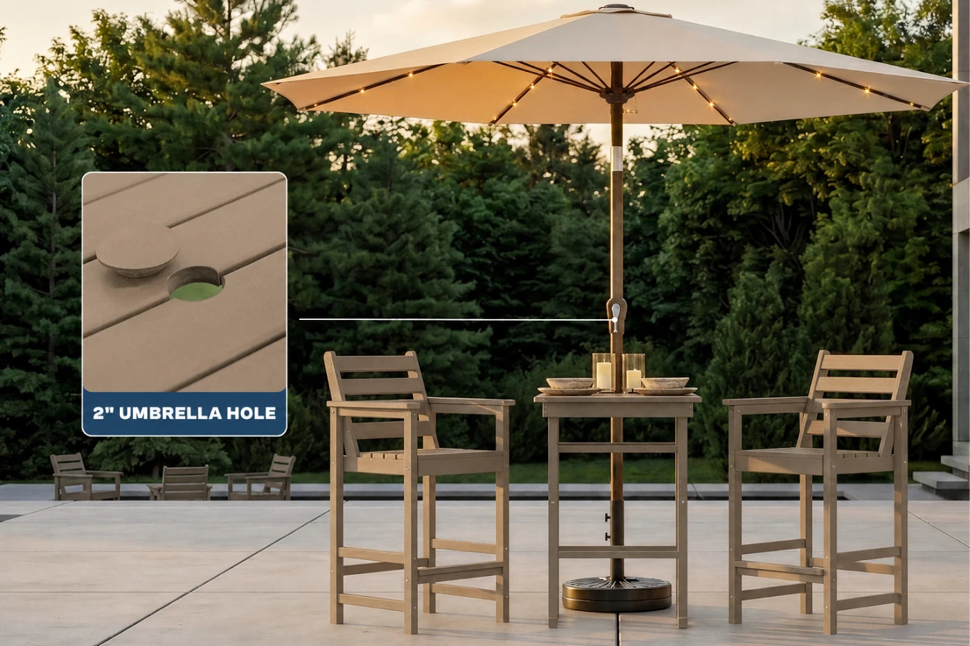 Adirondack Bar Set