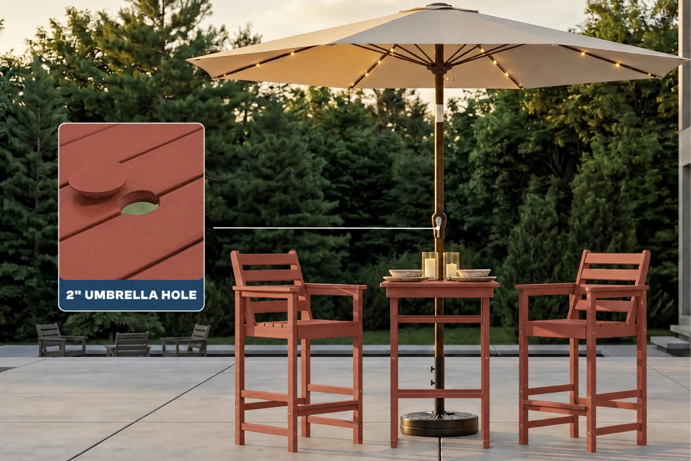 Adirondack Bar Set