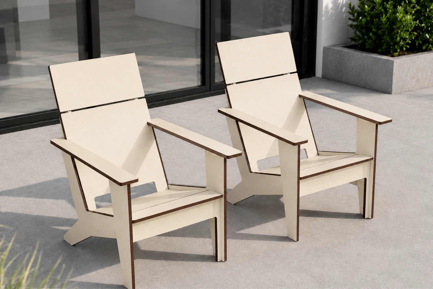 Modern Poly Adirondack Chair