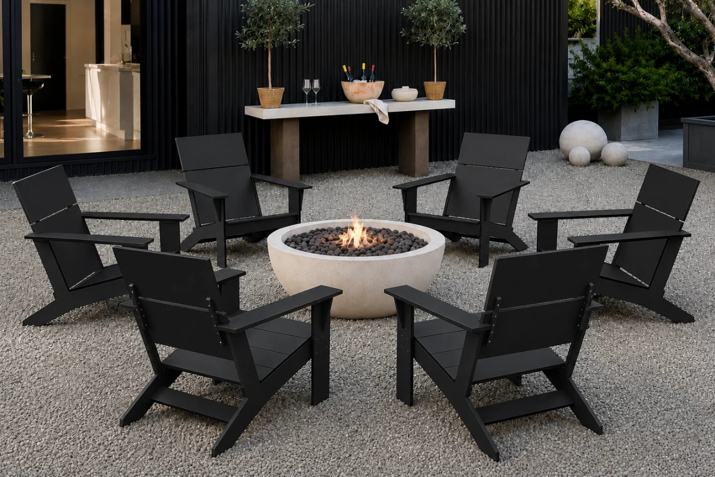 Modern Poly Adirondack Chair