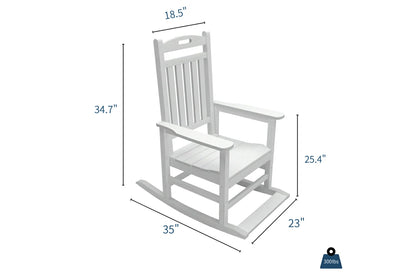 HDPE Rocking Chair with Footboard