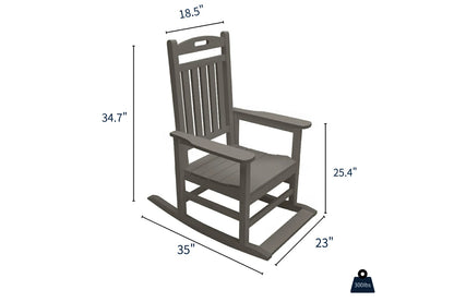 HDPE Rocking Chair with Footboard