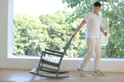 HDPE Rocking Chair with Footboard