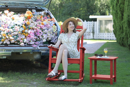 HDPE Rocking Chair with Footboard