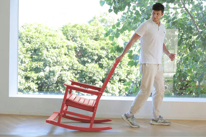 HDPE Rocking Chair with Footboard