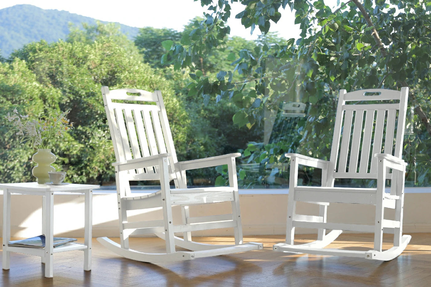 HDPE Rocking Chair with Footboard