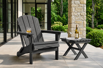 HDPE Reclining Adirondack Chair with Footrest