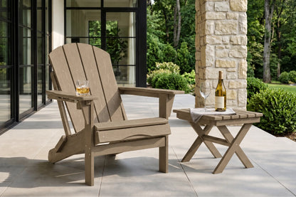 HDPE Reclining Adirondack Chair with Footrest