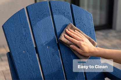 HDPE Reclining Adirondack Chair with Footrest