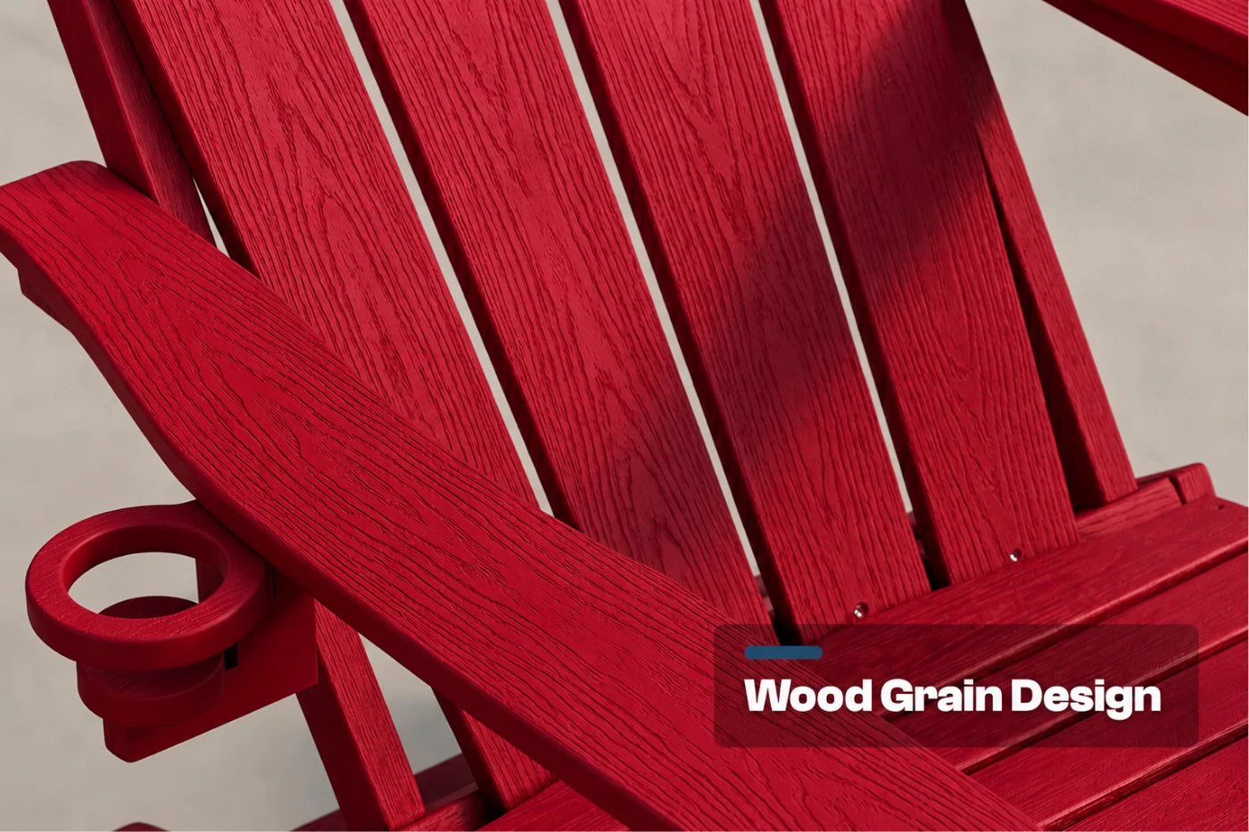 HDPE Reclining Adirondack Chair with Footrest