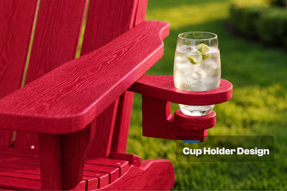 HDPE Reclining Adirondack Chair with Footrest