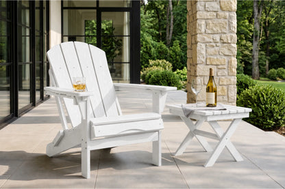 HDPE Reclining Adirondack Chair with Footrest