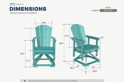 Perli™ Adirondack Swivel Glider Chair