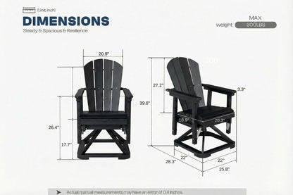 Perli™ Adirondack Swivel Glider Chair