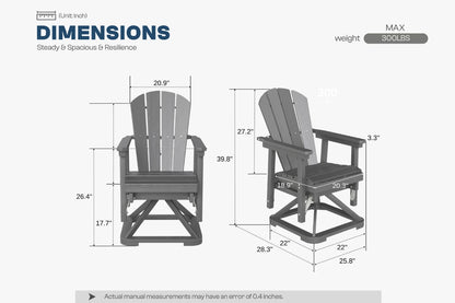 Perli™ Adirondack Swivel Glider Chair