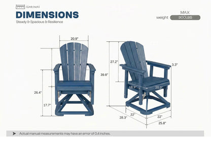 Perli™ Adirondack Swivel Glider Chair
