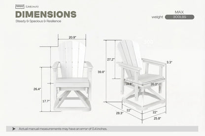 Perli™ Adirondack Swivel Glider Chair