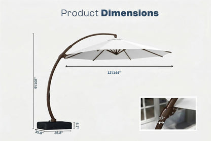 Cantilever Umbrella with Base
