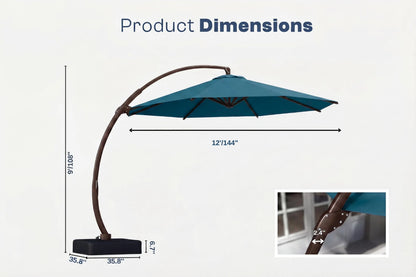 Cantilever Umbrella with Base