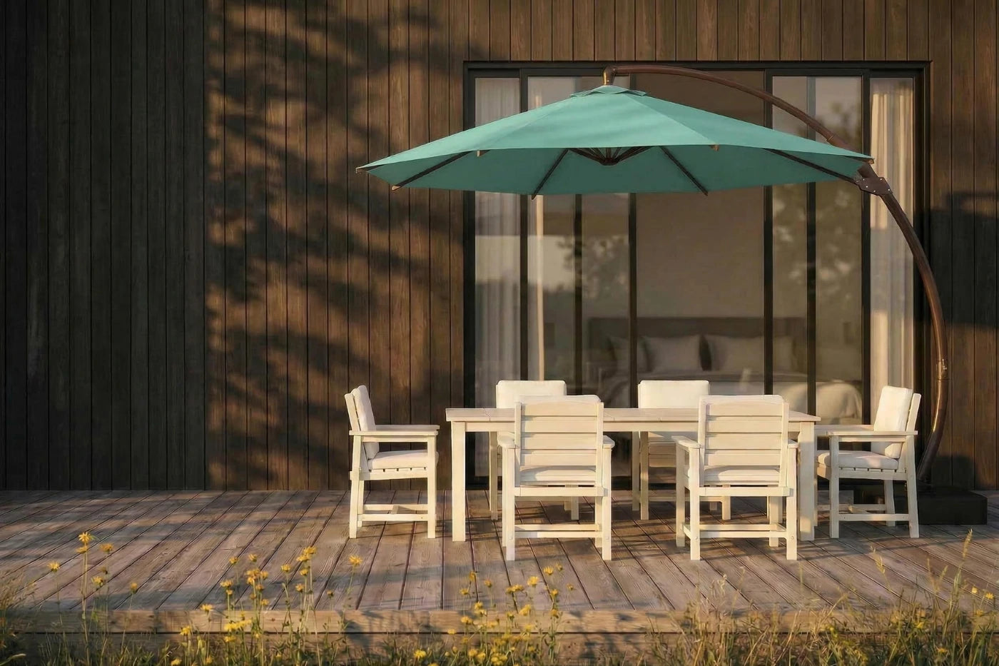 Cantilever Umbrella with Base