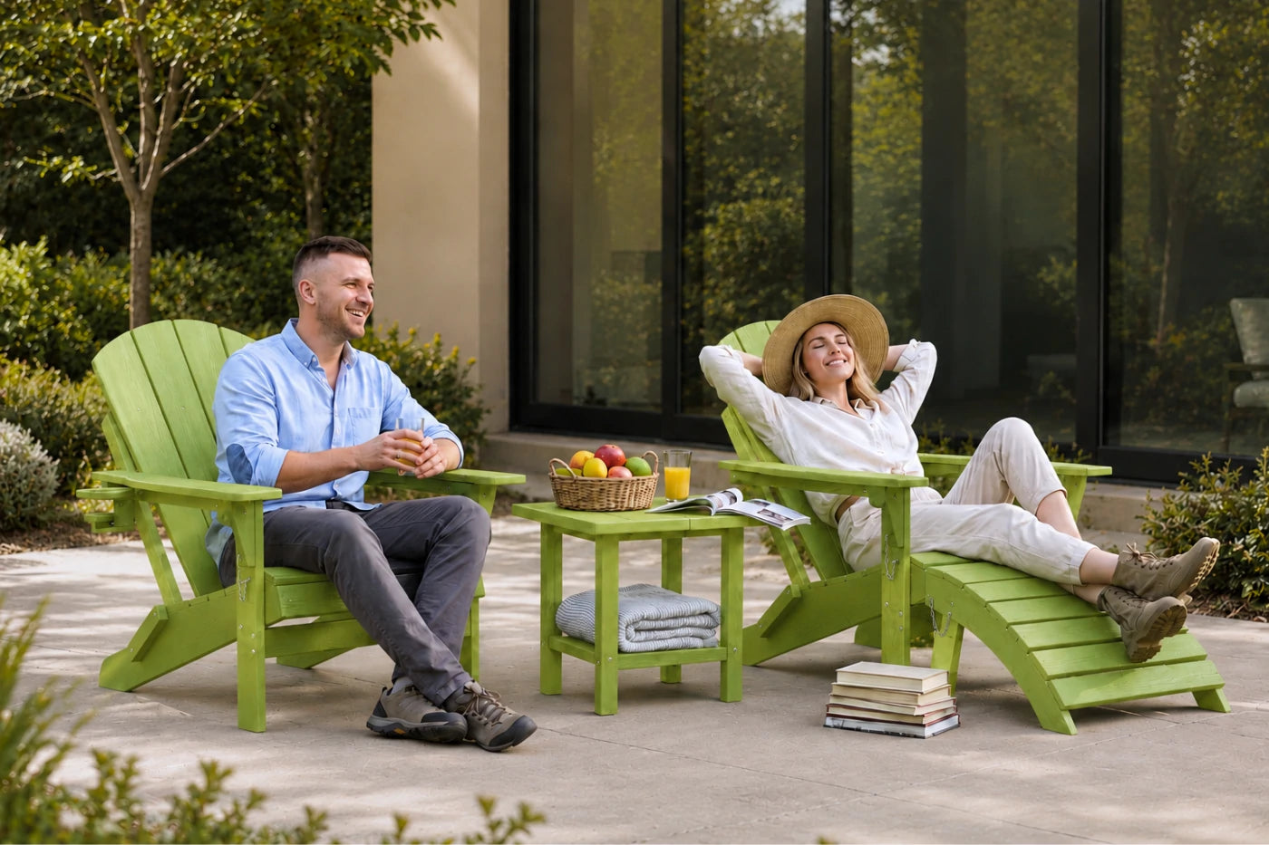 HDPE Reclining Adirondack Chair