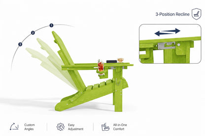 HDPE Reclining Adirondack Chair