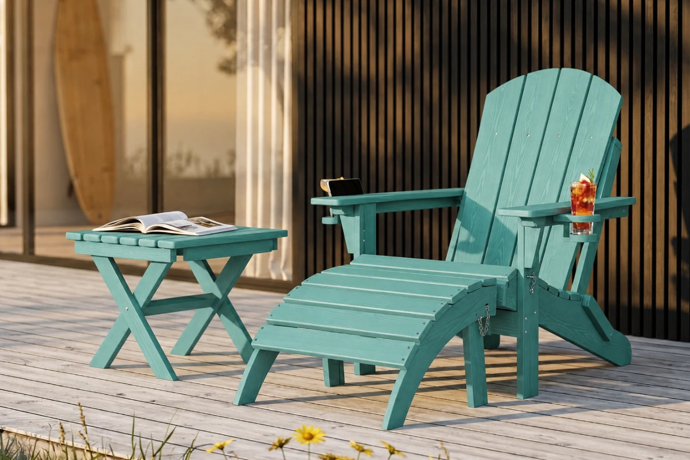 HDPE Reclining Adirondack Chair