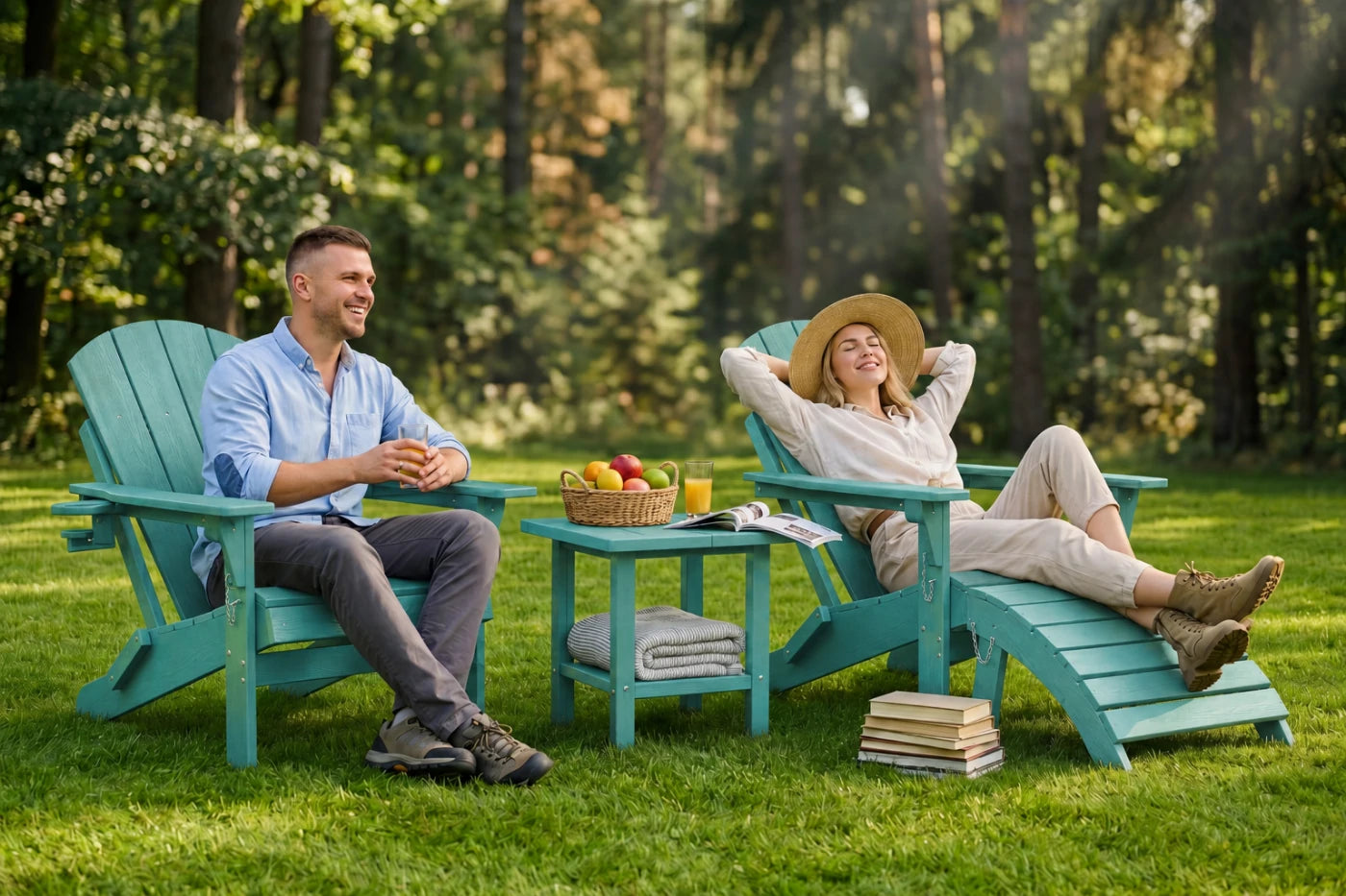 HDPE Reclining Adirondack Chair