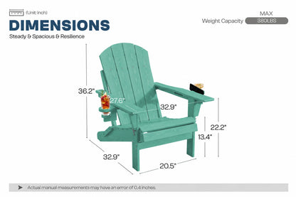 HDPE Reclining Adirondack Chair