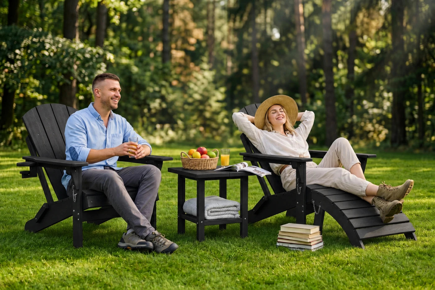 HDPE Reclining Adirondack Chair