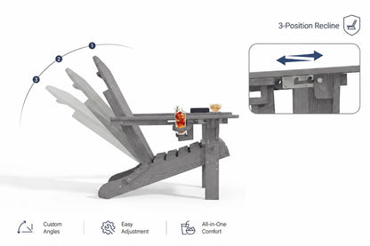 HDPE Reclining Adirondack Chair