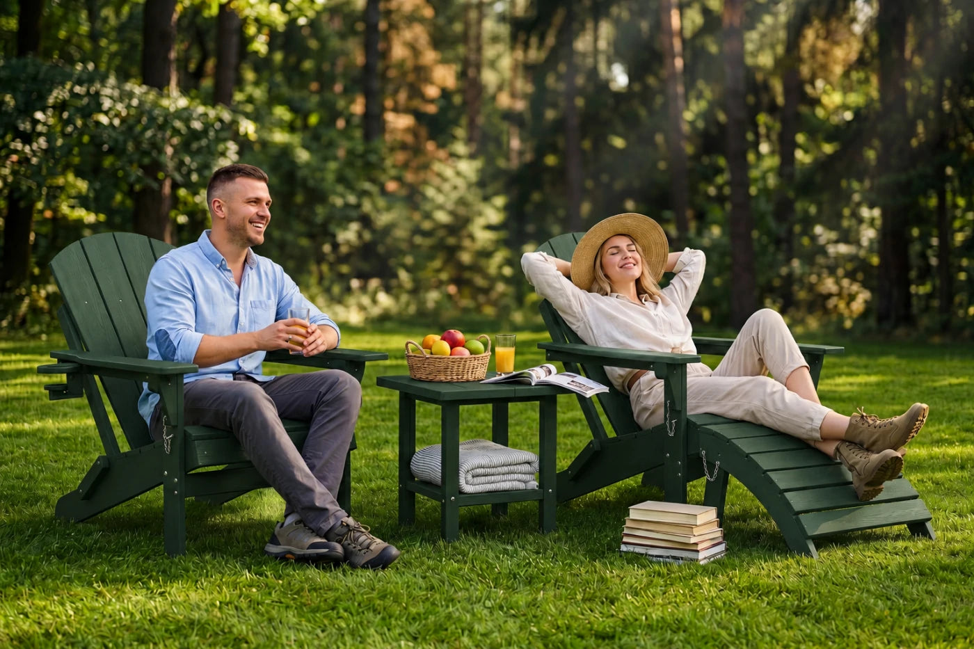 HDPE Reclining Adirondack Chair
