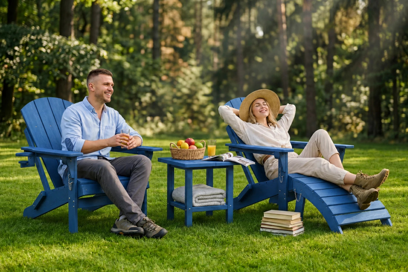 HDPE Reclining Adirondack Chair