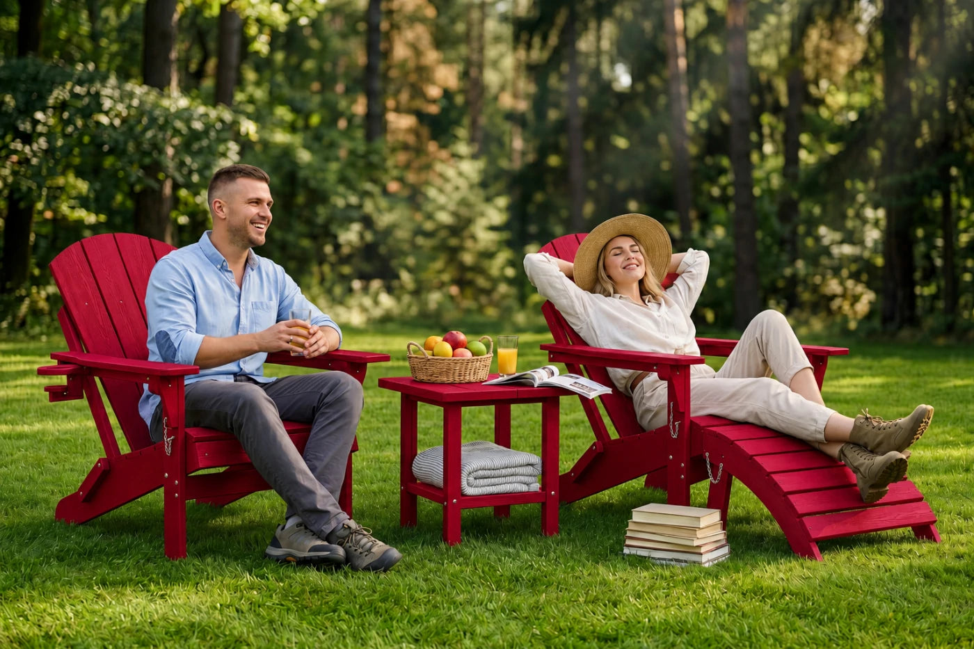 HDPE Reclining Adirondack Chair
