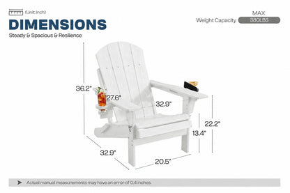 HDPE Reclining Adirondack Chair